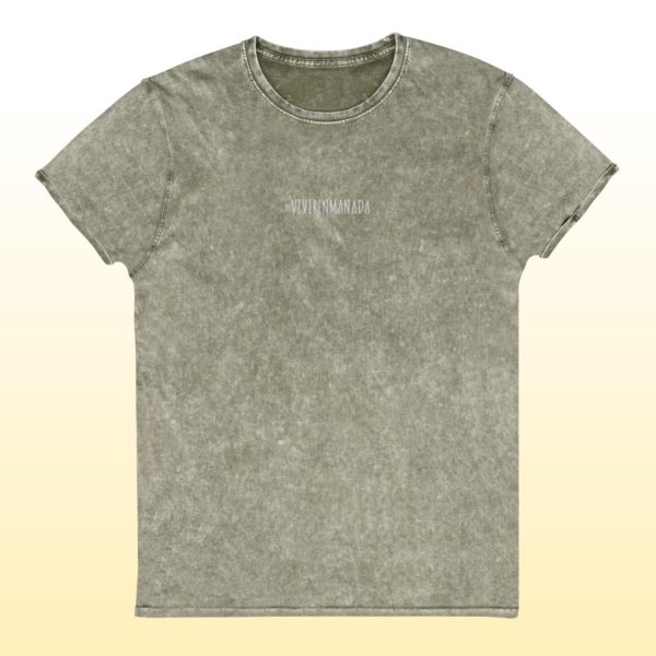 camiseta vaquera verde vivirenmanada unisex