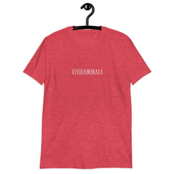 Camiseta unisex letras vivirenmanada - Imagen 4