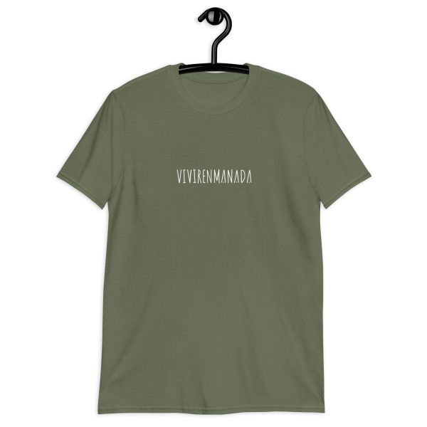 Camiseta unisex letras vivirenmanada - Imagen 3